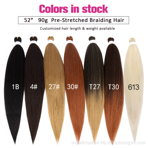 Free samples wholesale Hot Selling hair pre-streched pre stretched braiding hair